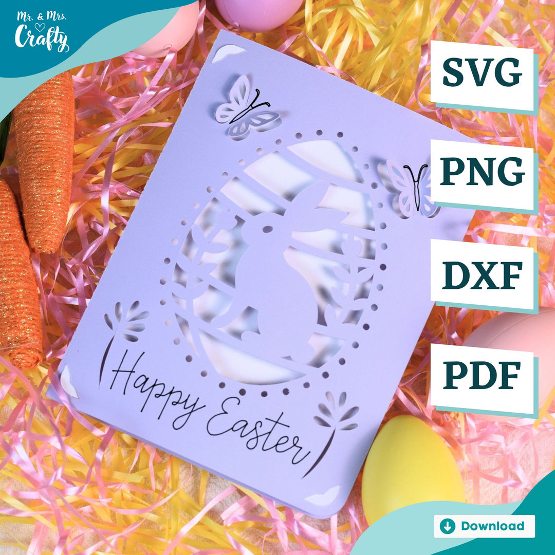 Easter Bunny Silhouette Card