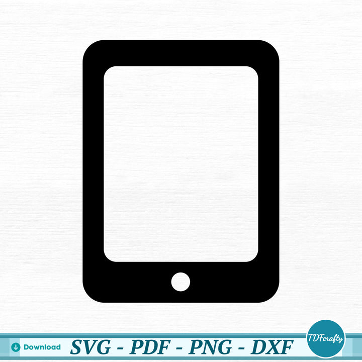 a black and white picture of a tablet