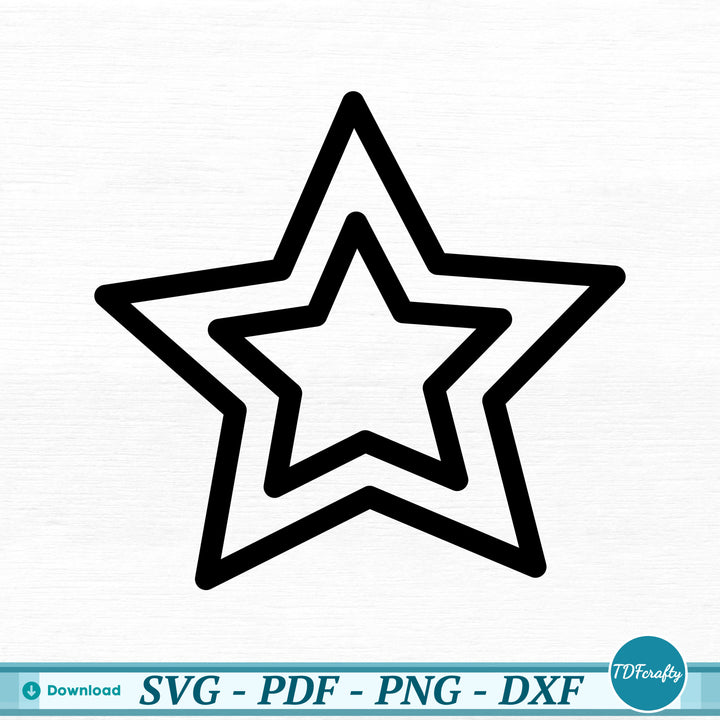 a black and white outline of a star