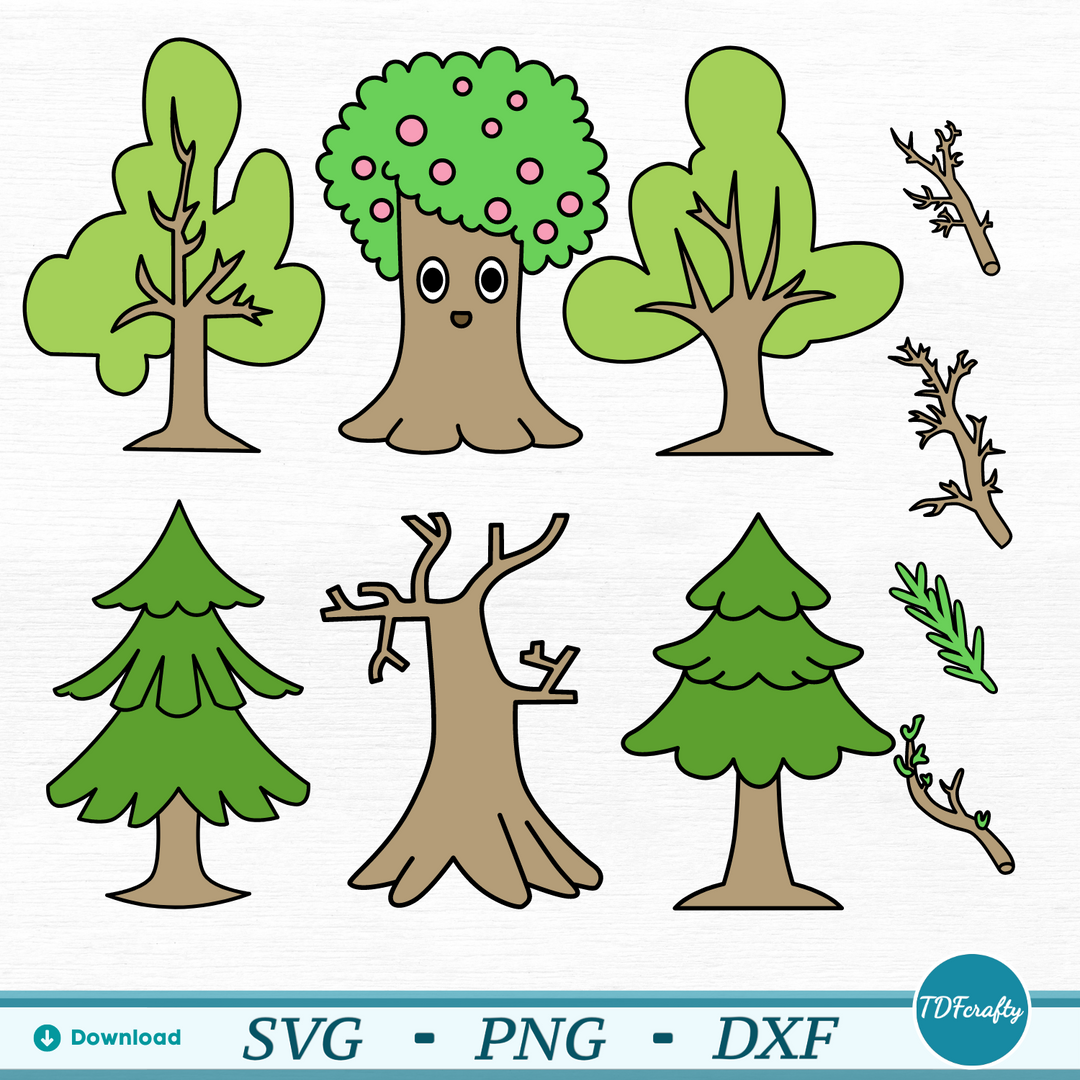 Cartoon Trees Pack Color