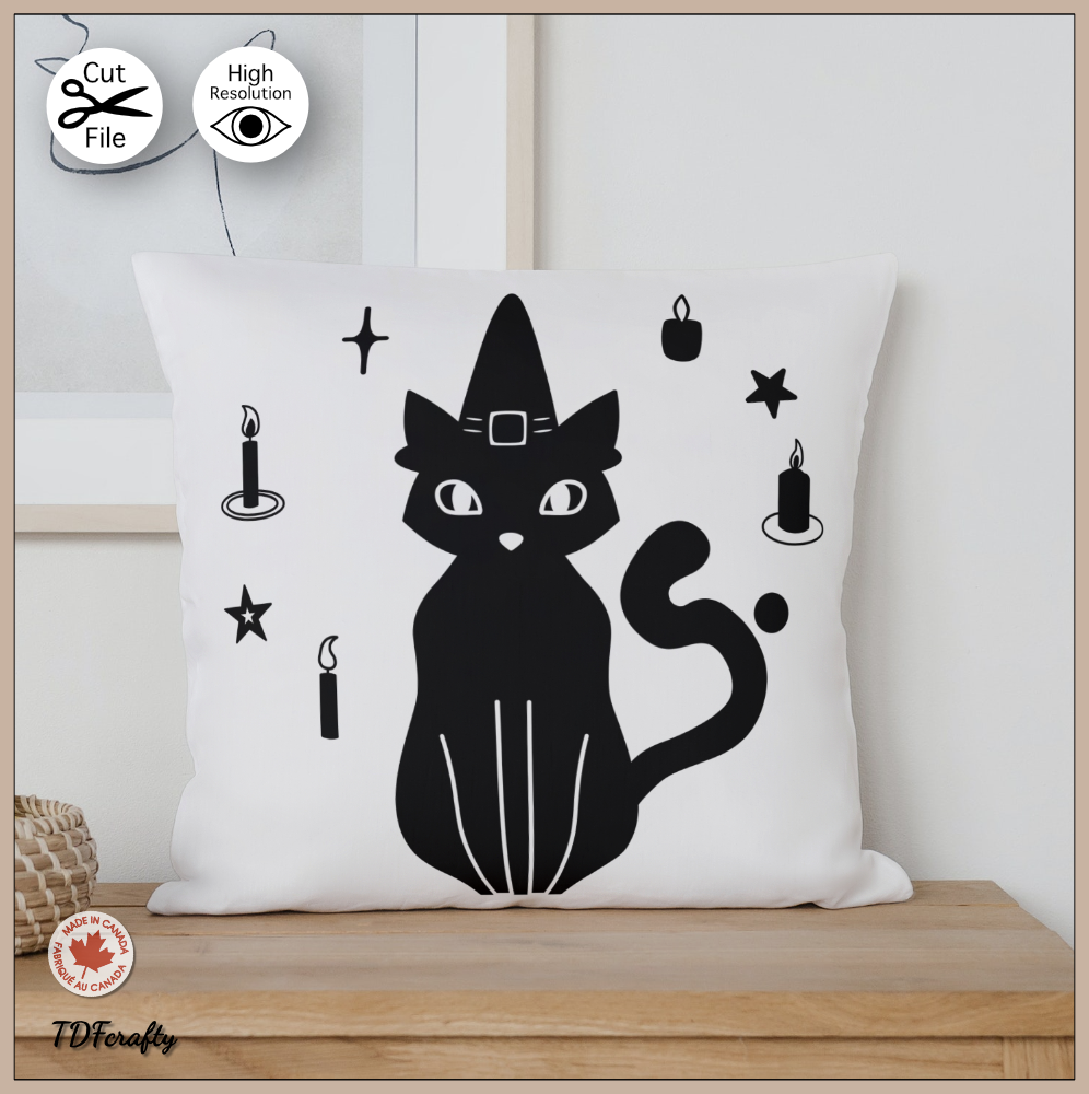 Witchy Cats Silhouette