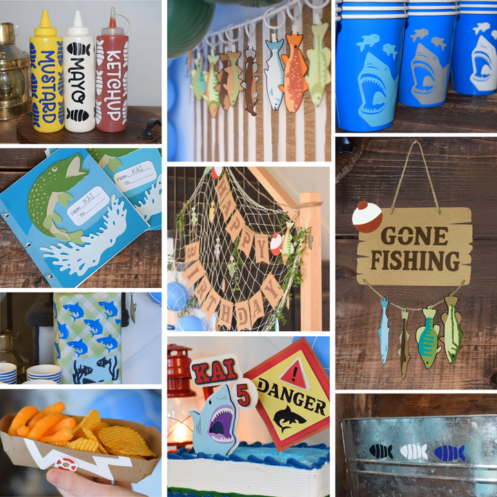 Fishing Party Decorations Bundle
