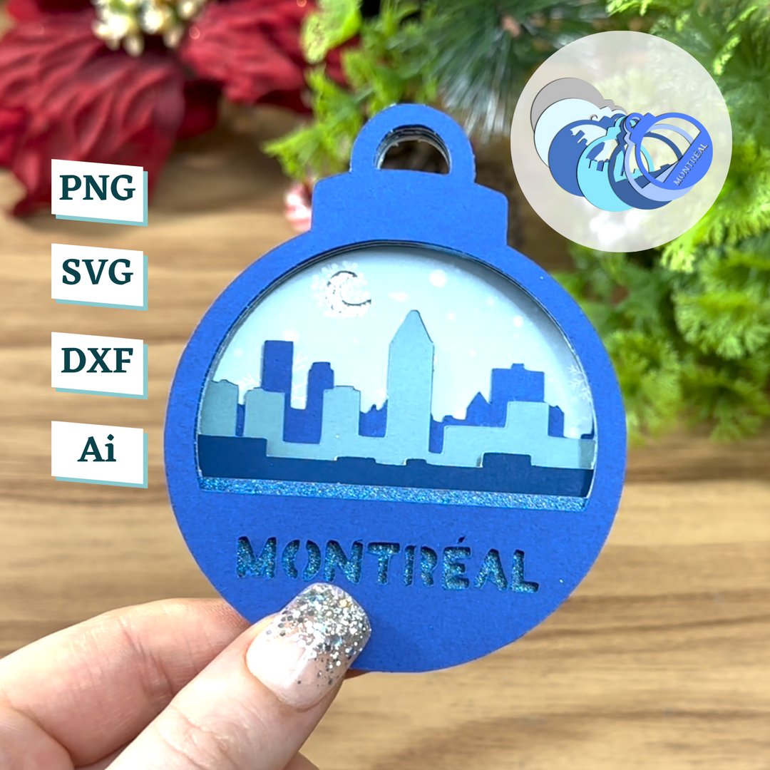 Montreal City Ornament Template