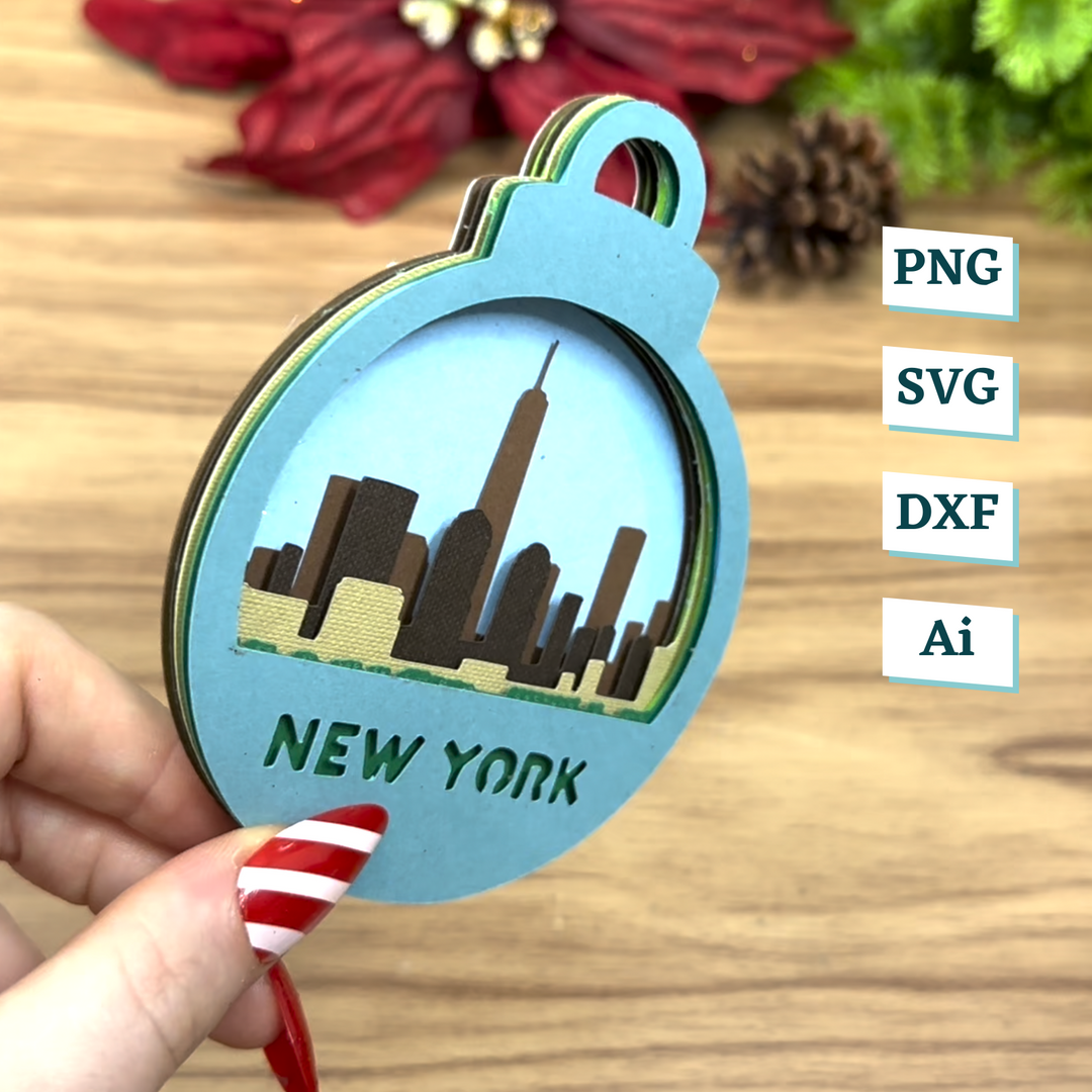 New York Ornament Template