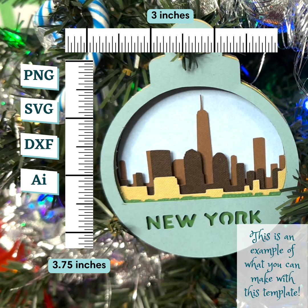 New York Ornament Template
