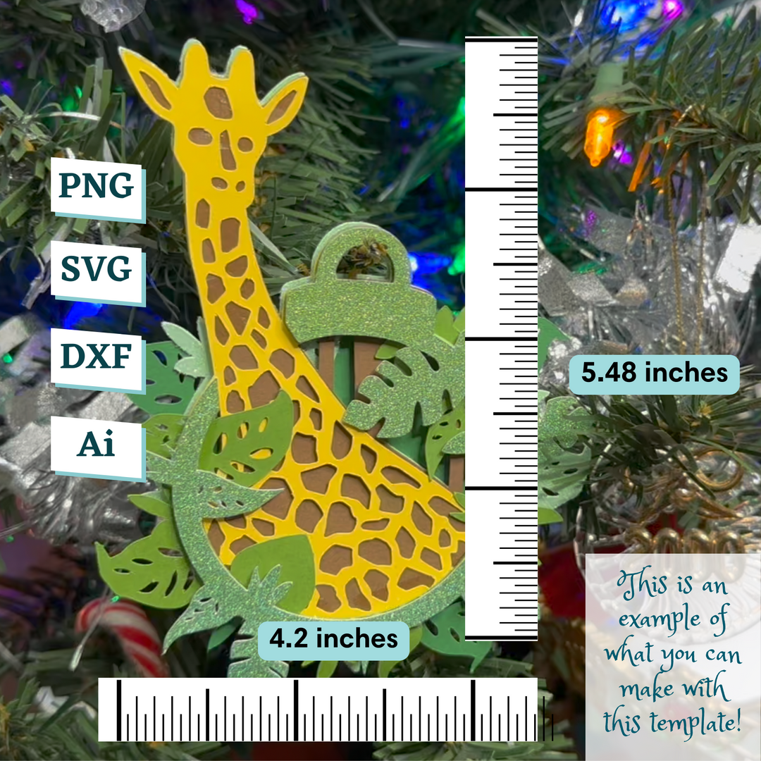Giraffe Ornament Template