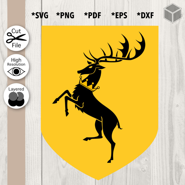 Crowned Deer Flag