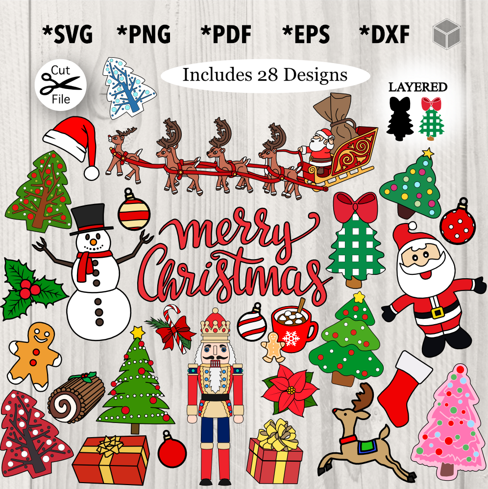Paquete navideño - 28 diseños