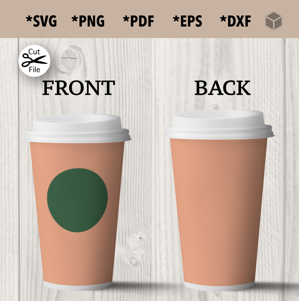 Seamless Hot Cup Wrap Template