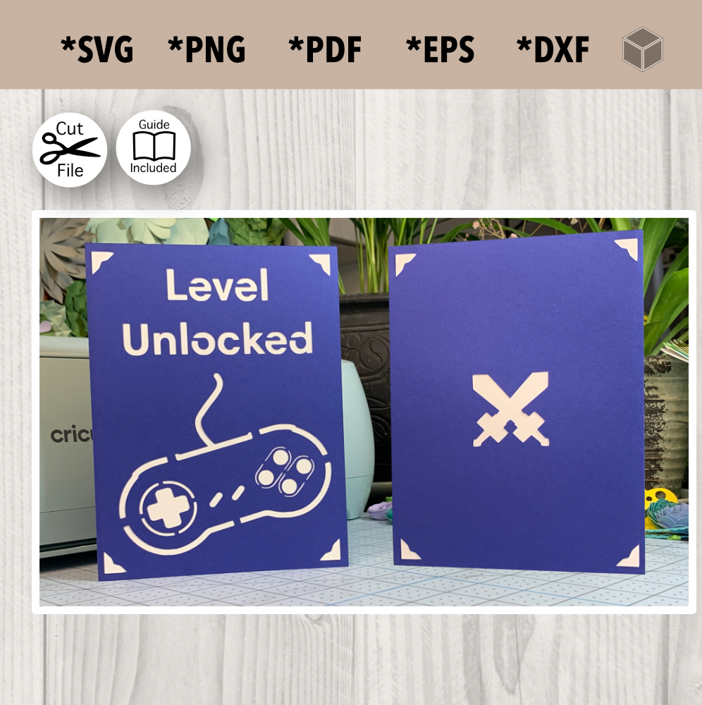 Level Unlocked Card Template
