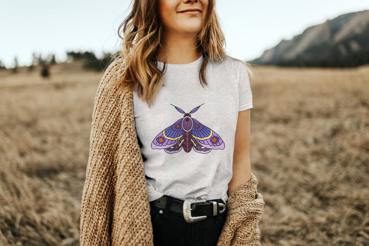 Detailed Purple Moth