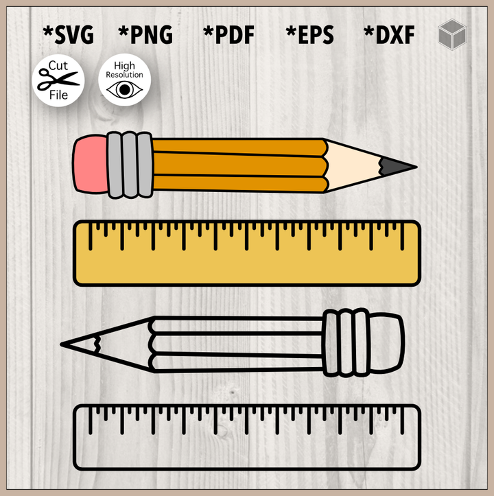 Pencil and Ruler Pack