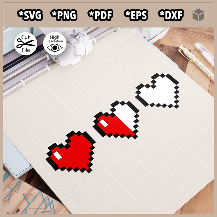 Pixel Hearts