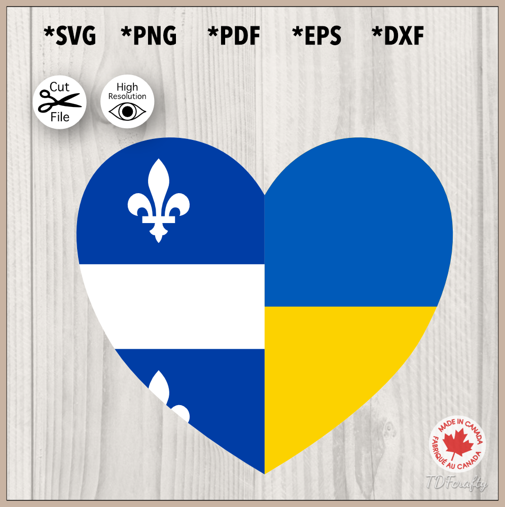 Quebec Ukraine Heart