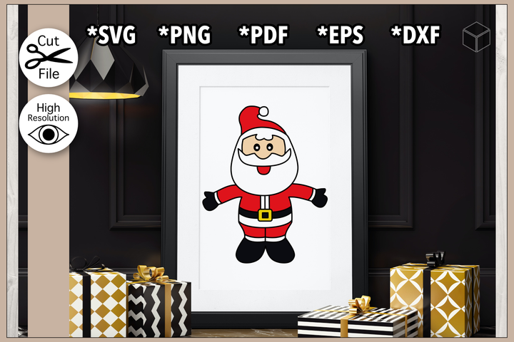 Santa Claus SVG Cut File Clipart