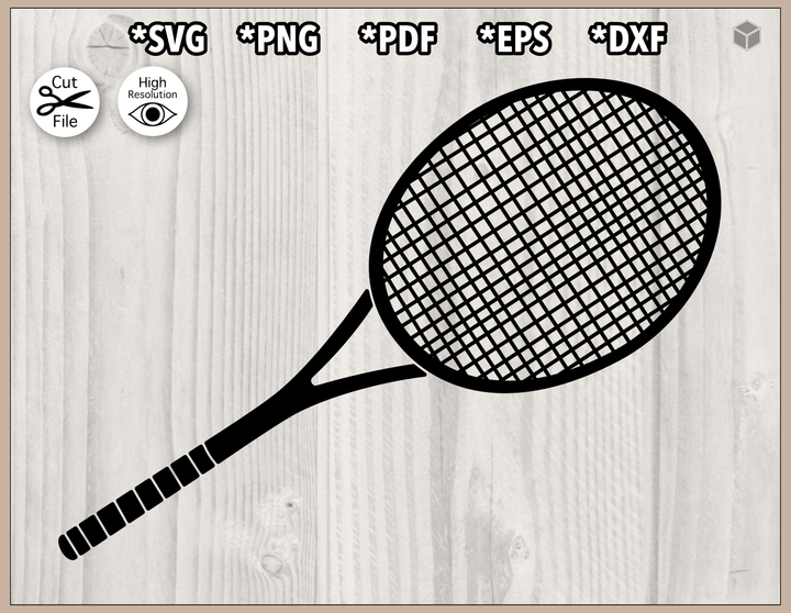 silueta de raqueta de tenis