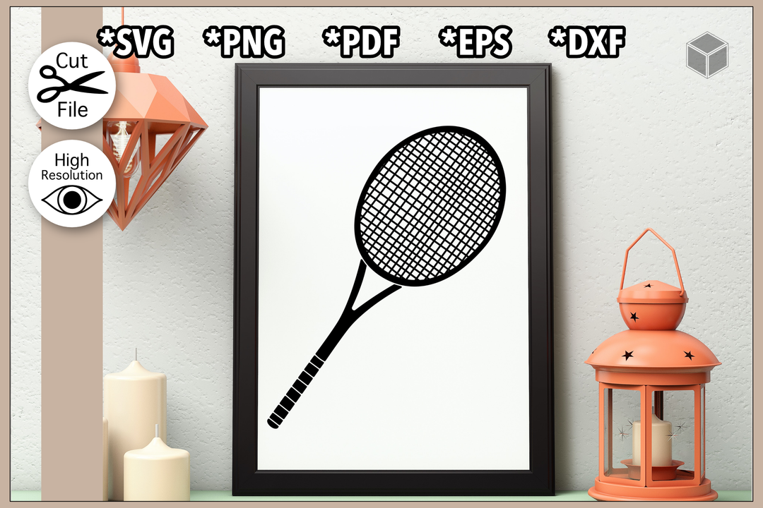 Tennis Racket Silhouette