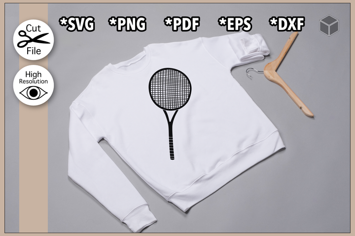 silueta de raqueta de tenis