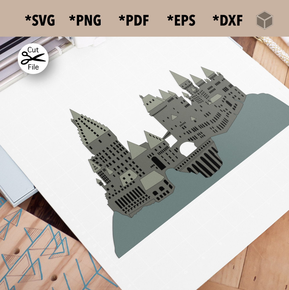 Magical Castle SVG File | The Digital Files – TDFcrafty