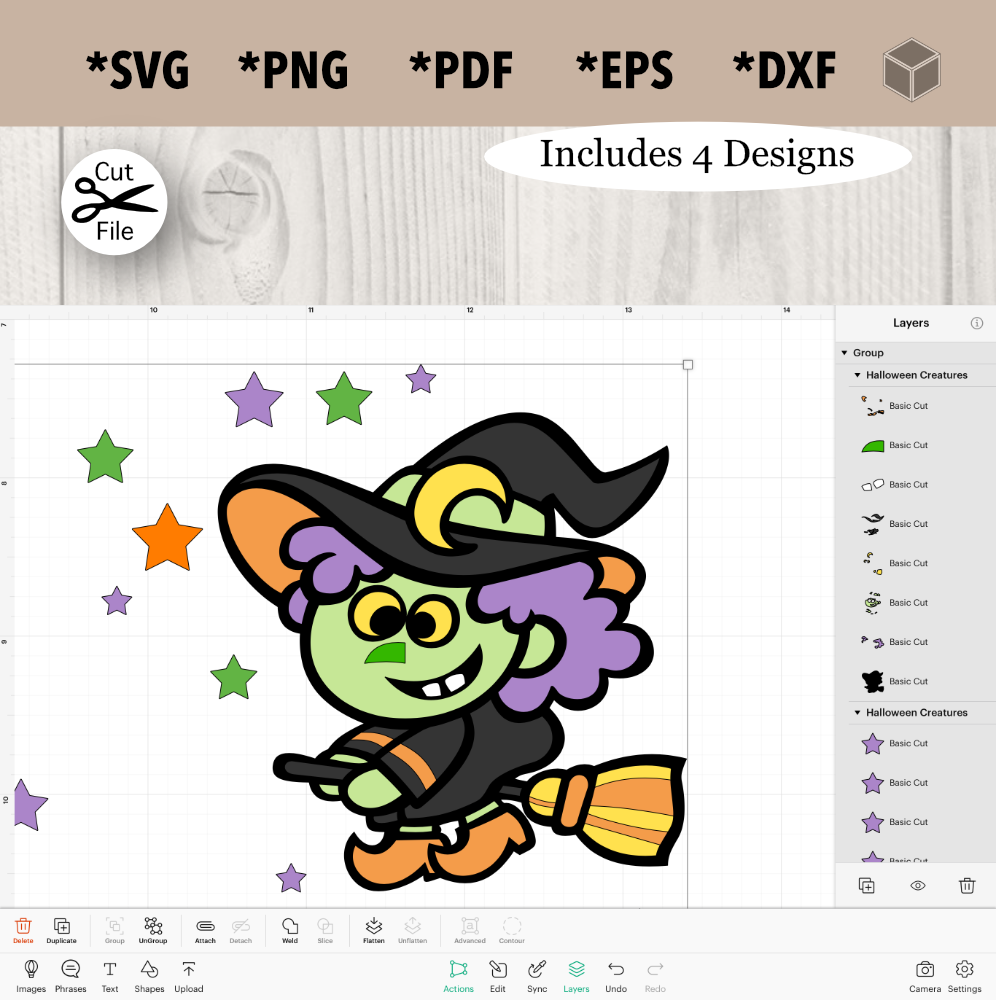 Cute Cartoon Witch