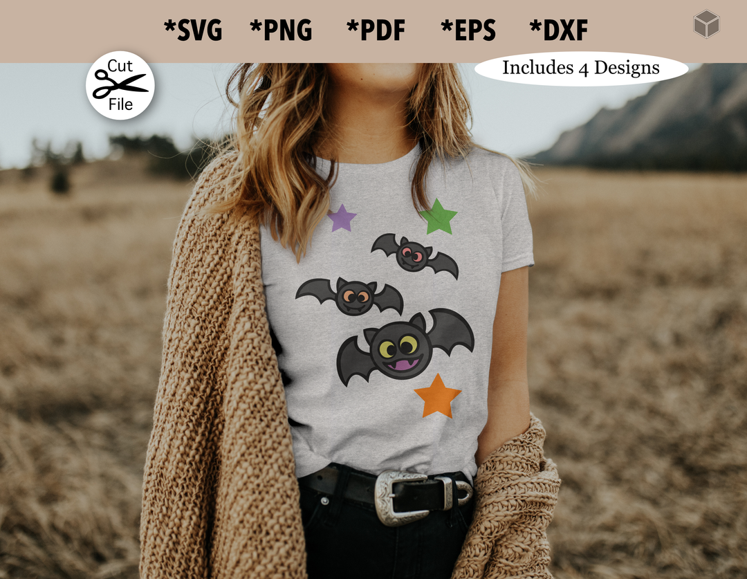 Cute Cartoon Bats