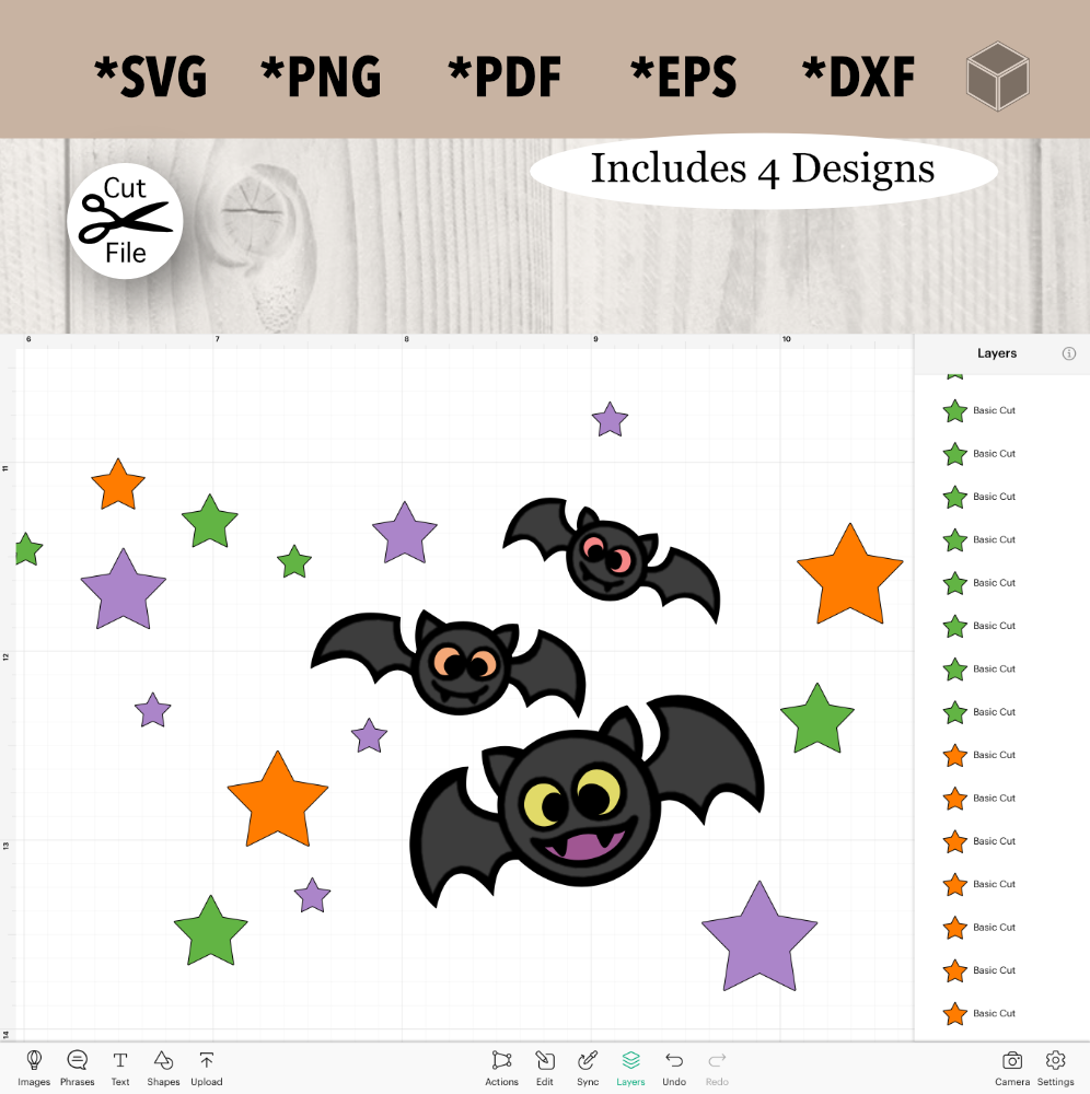 Cute Cartoon Bats