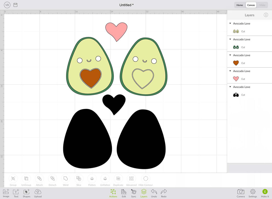 Cute Avocado Couple