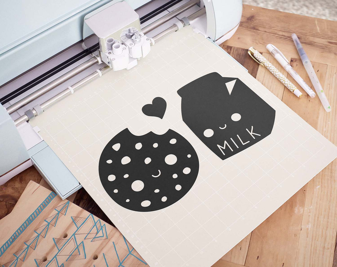 FREE Cookie and Milk Couple SVG File