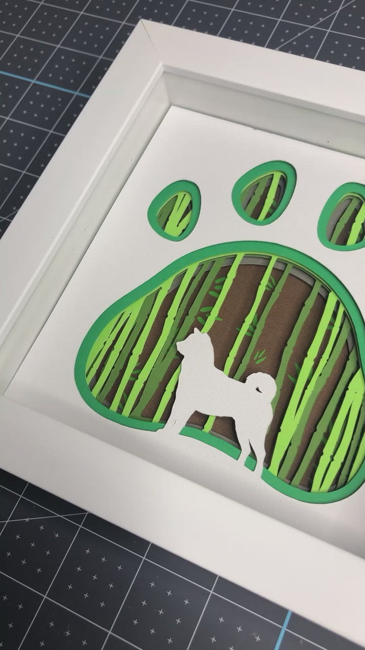 Shiba Inu Bamboo Forest Layered Scene