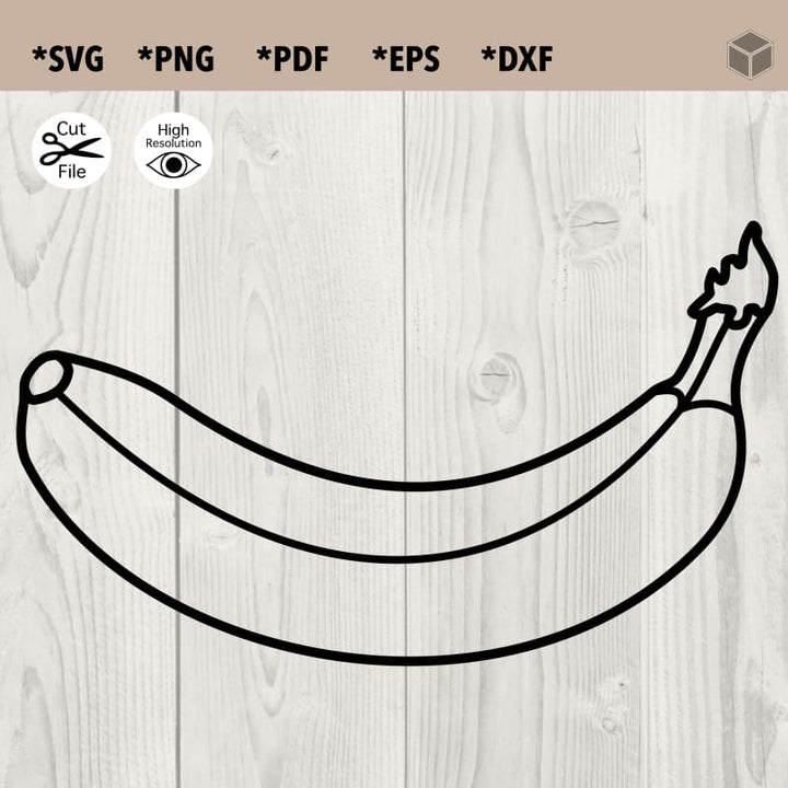 Simple Banana Outline