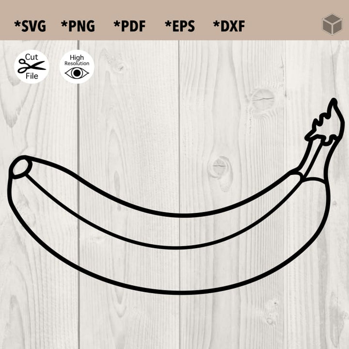 Contour de banane simple