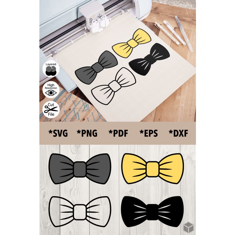 Bow Ties Set of 4