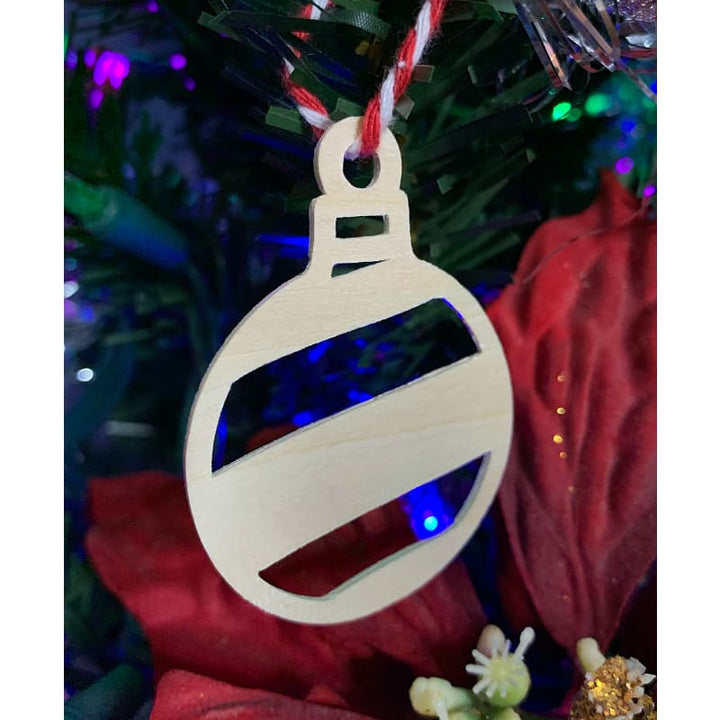 Christmas Ornaments Silhouette Set of 4