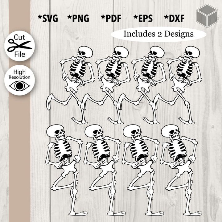 Dancing Skeletons Pack of 2