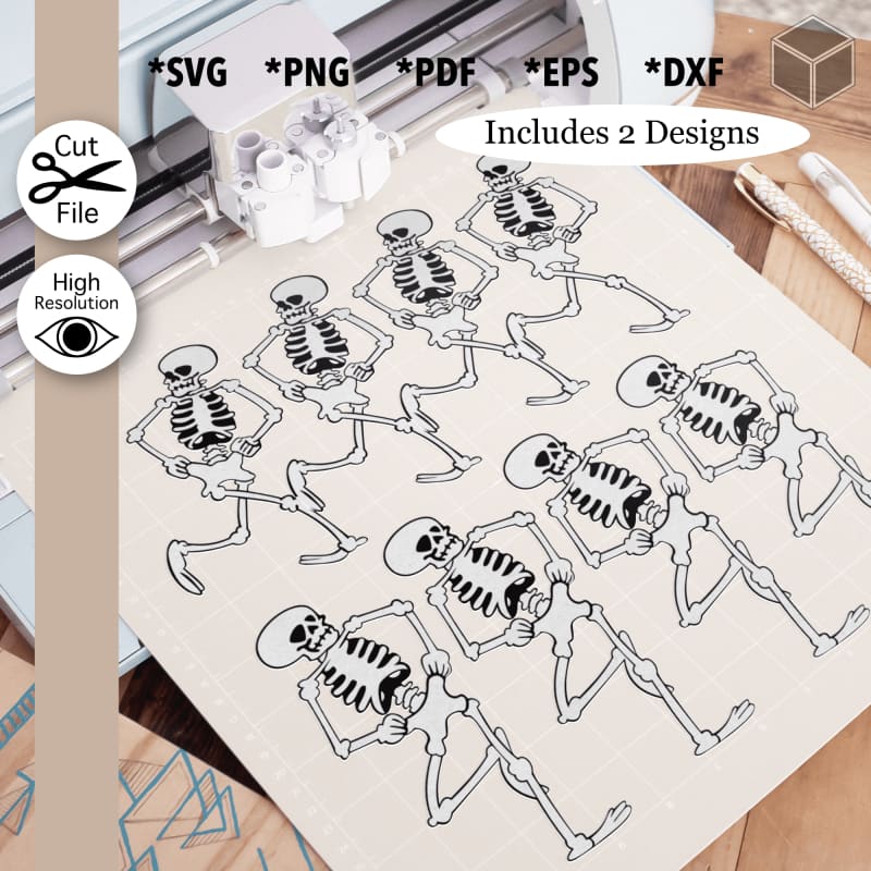 Dancing Skeletons Pack of 2