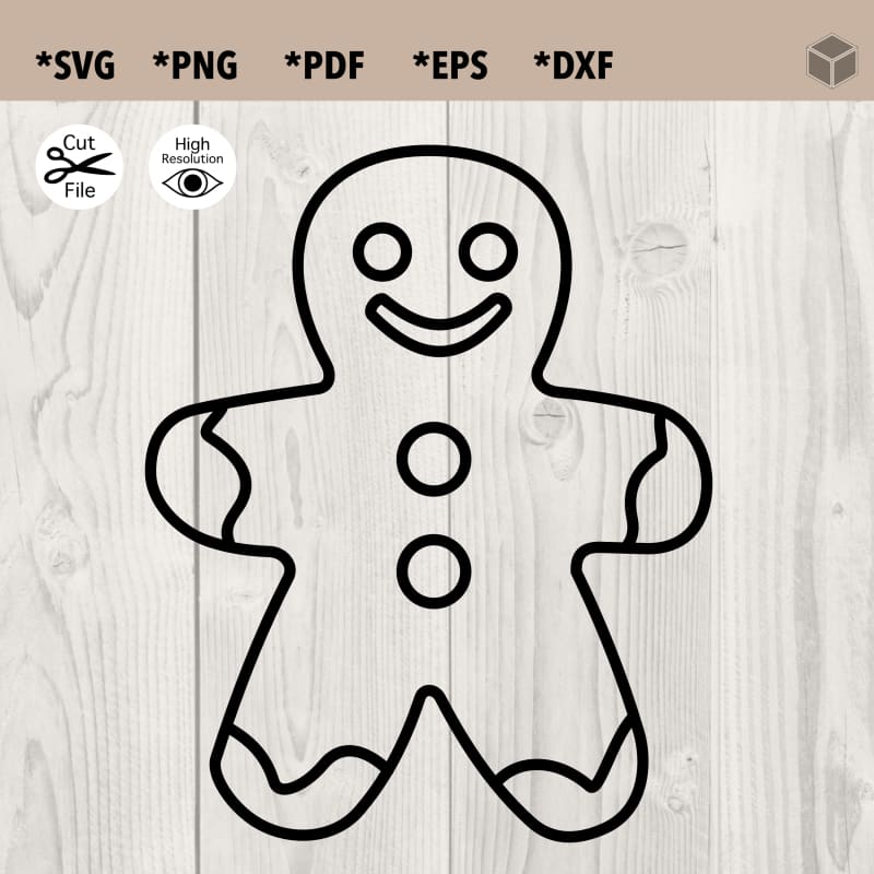 Gingerbread Cookie Outline