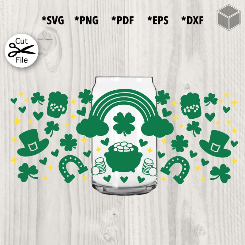 Emballage de canette en verre Lucky St Patrick