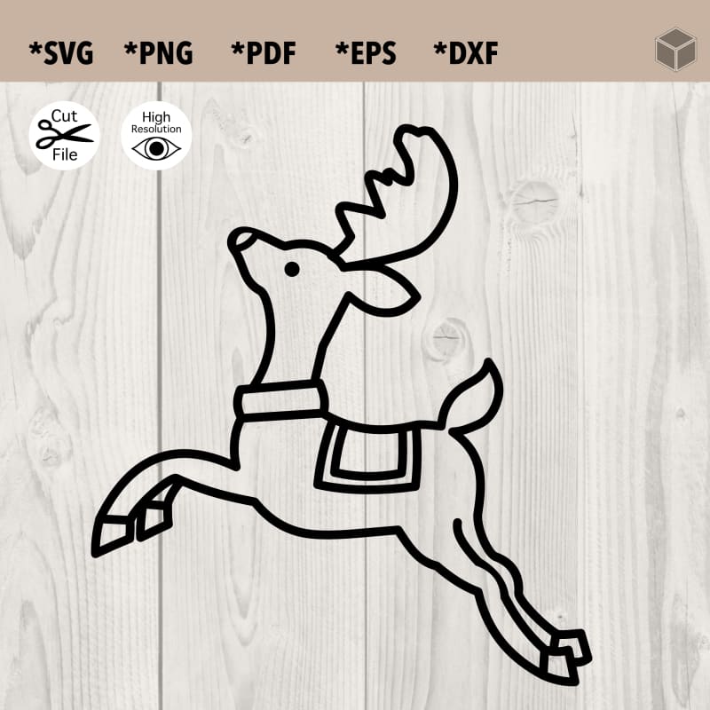 Reindeer Outline