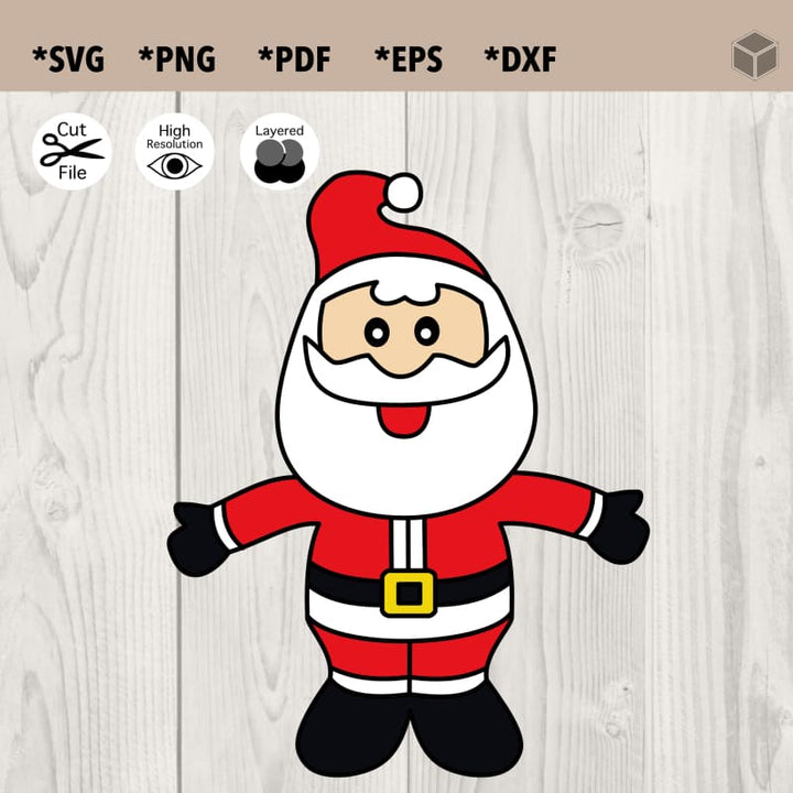 Clipart de archivo de corte SVG de Papá Noel