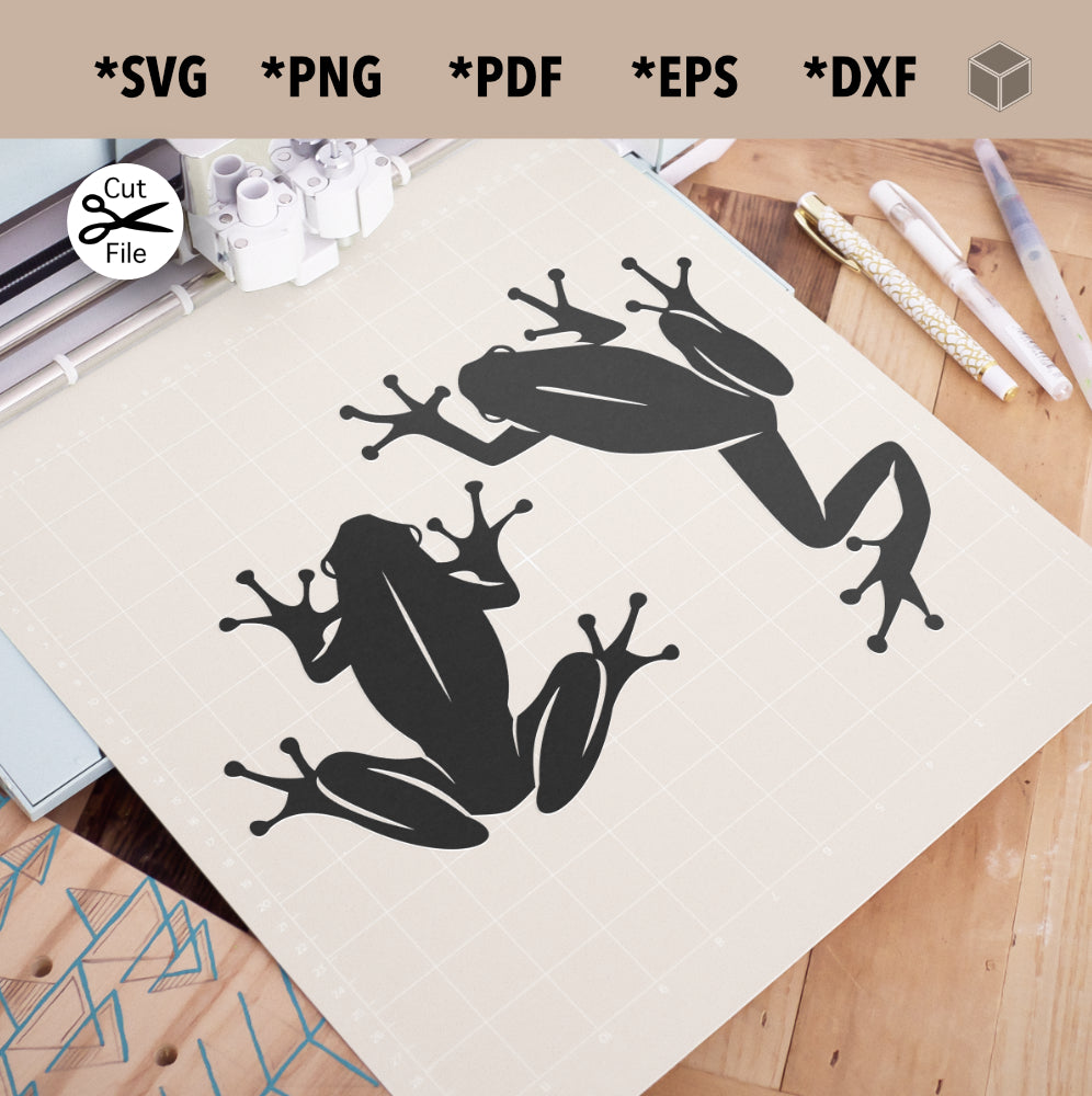 Frogs Silhouettes