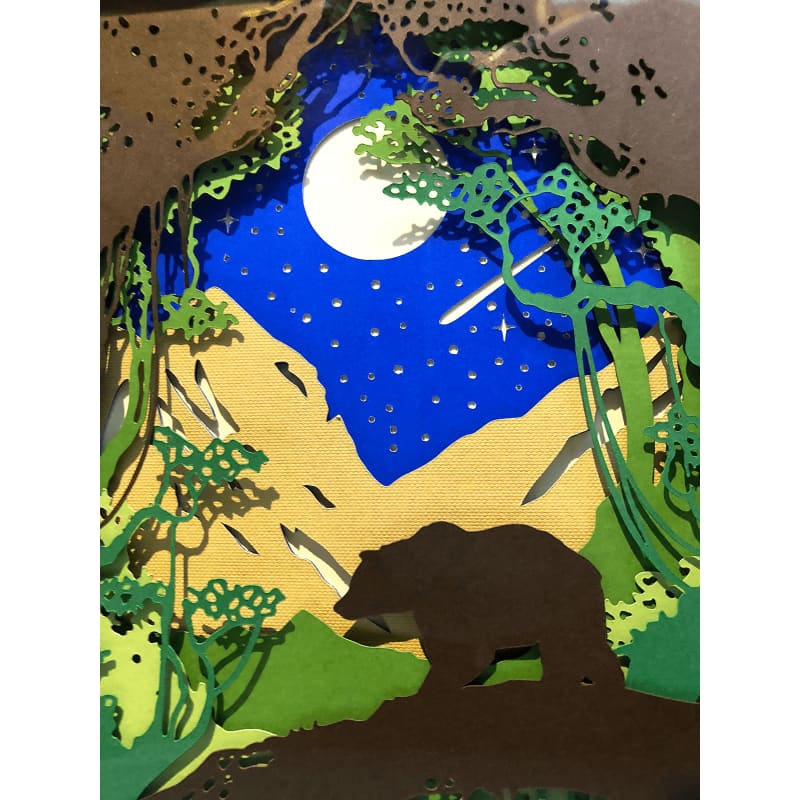 Bear Forest Layered Scene