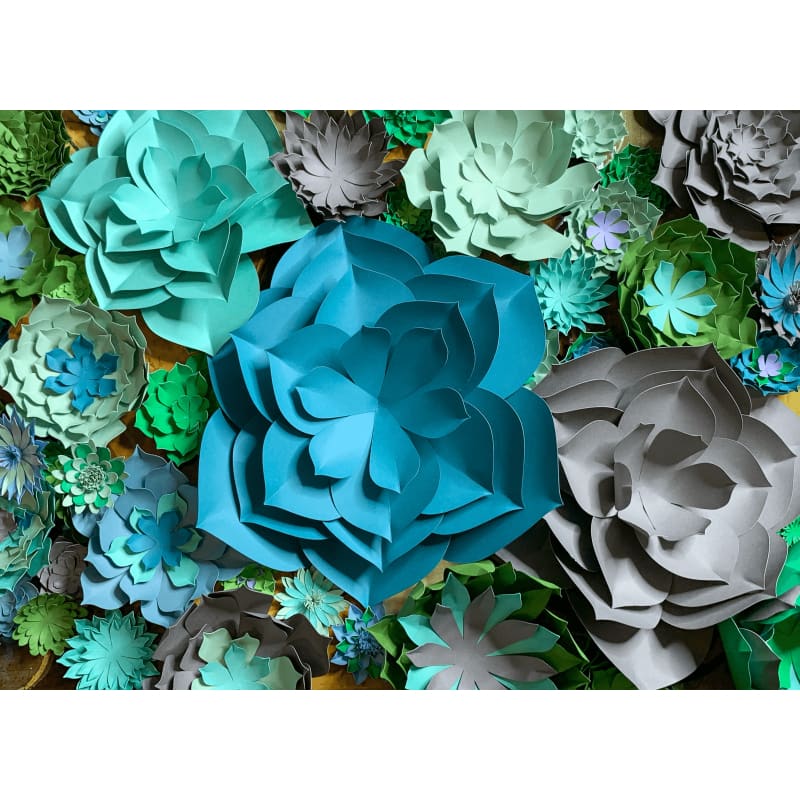 Modèle succulent en couches florales