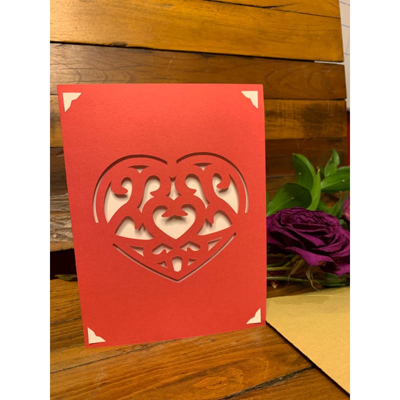 Heart Love Card Template