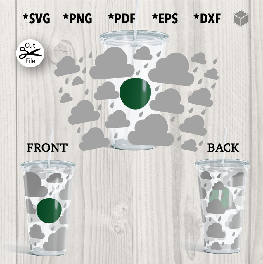 Cold Cup Wraps 24 oz SVG Cut File - The Digital Files – TDFcrafty