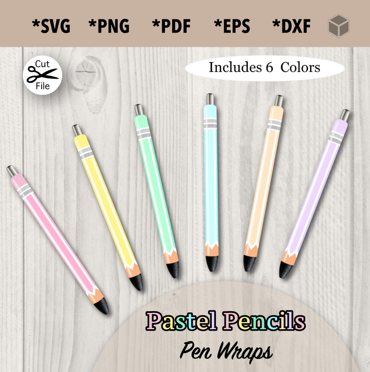 Crayons pastels Rainbow Pen Wraps
