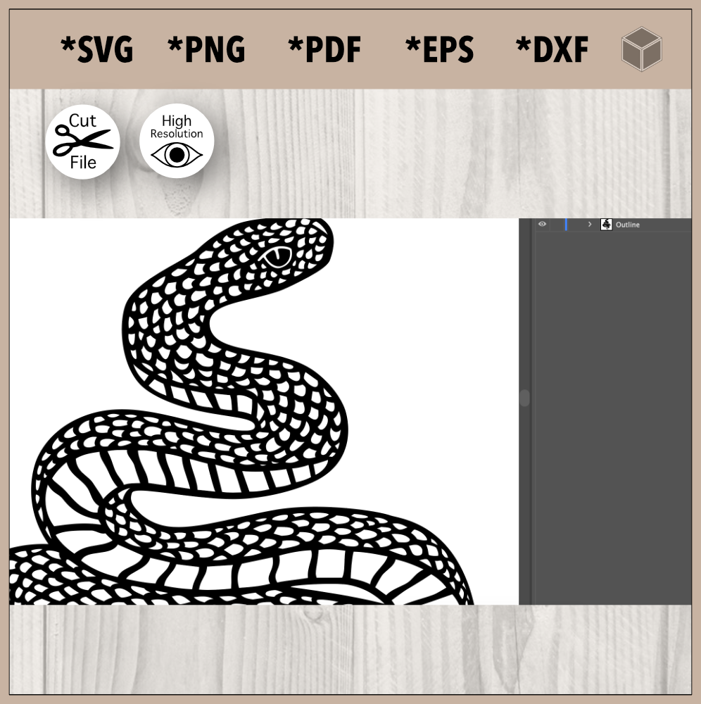 Snake Scales Outline