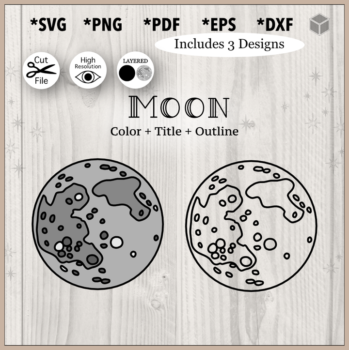 Moon Color and Outline Set
