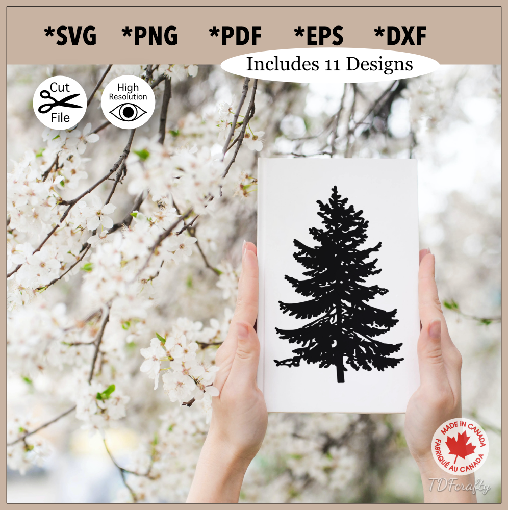 Treeline Forest SVG, PNG, PDF, Forest line SVG, Tree Bundle svg